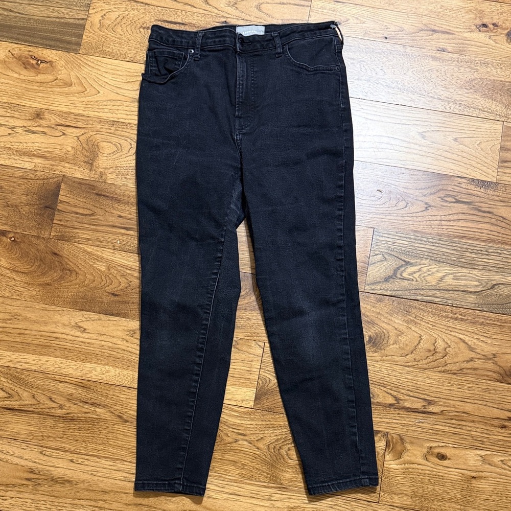 Everlane Black Skinny High-Rise Crop Jeans